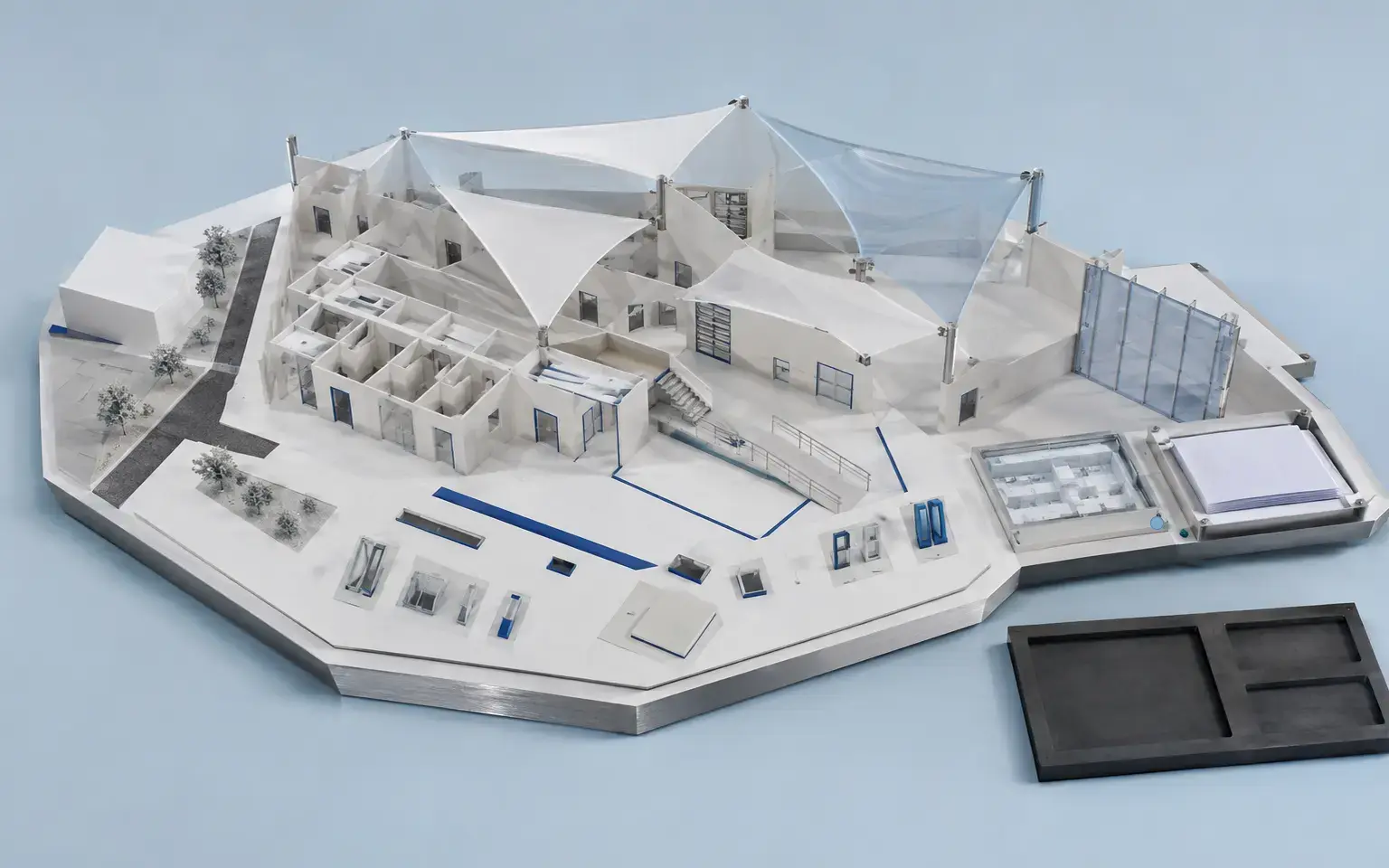 Architectural elements, source references and scope controls assembled around an approved BIM modeling brief