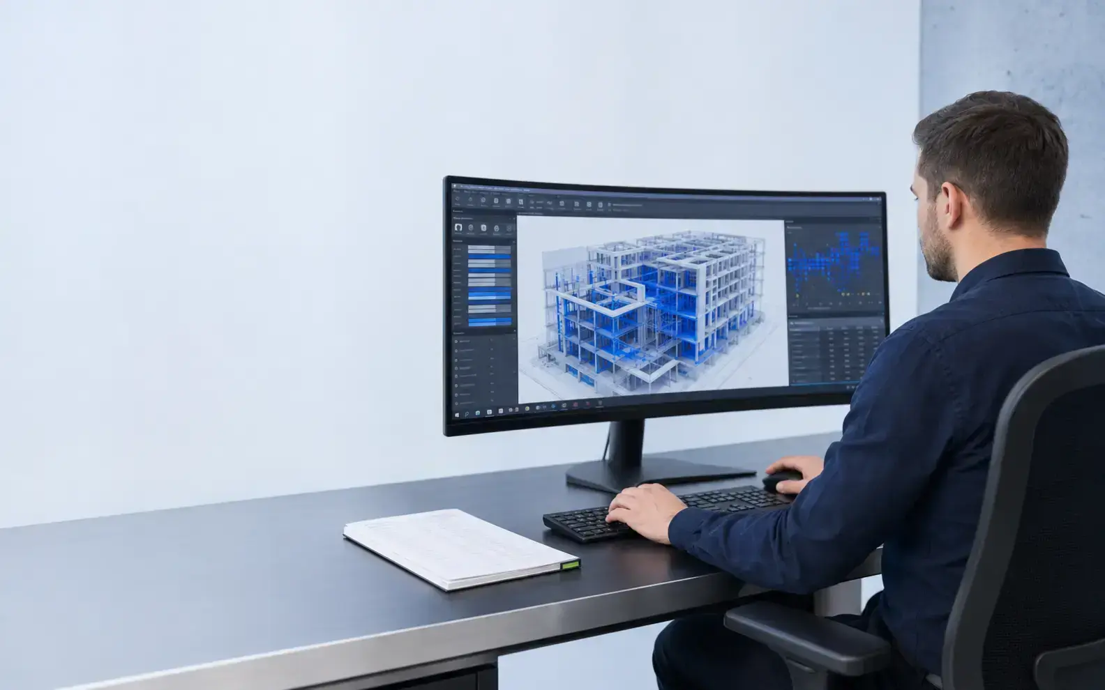 Technical production visual for bim model auditing quality checking services