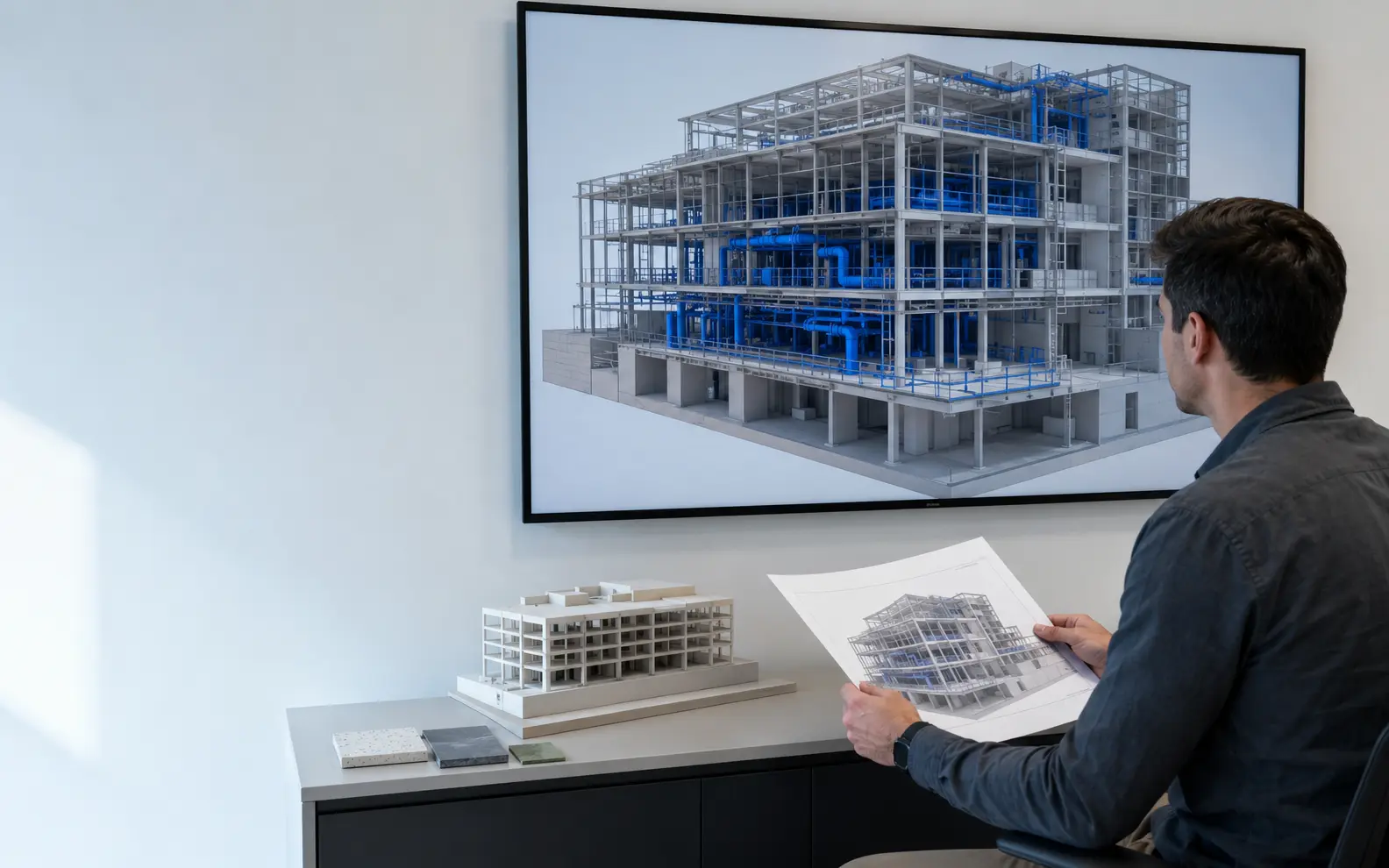 Technical production visual for bim revit services