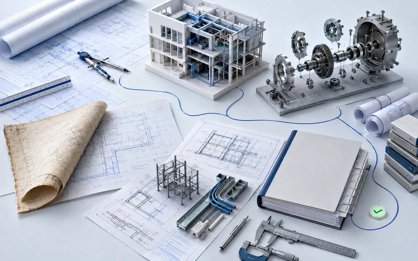 Connected AutoCAD, Revit BIM, SolidWorks, drawing-conversion and engineering-standard reference materials