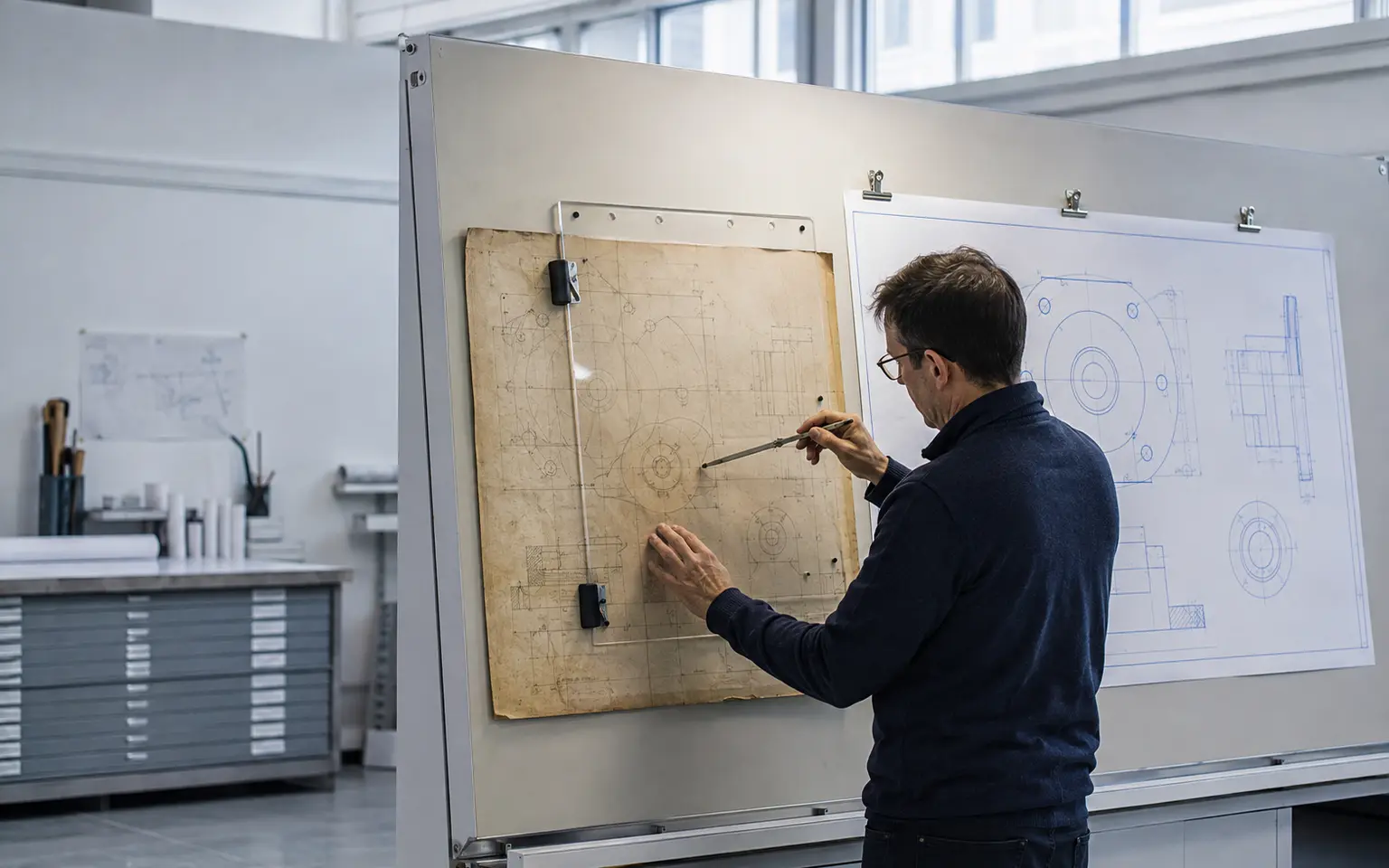 Technical production visual for cad redrawing services