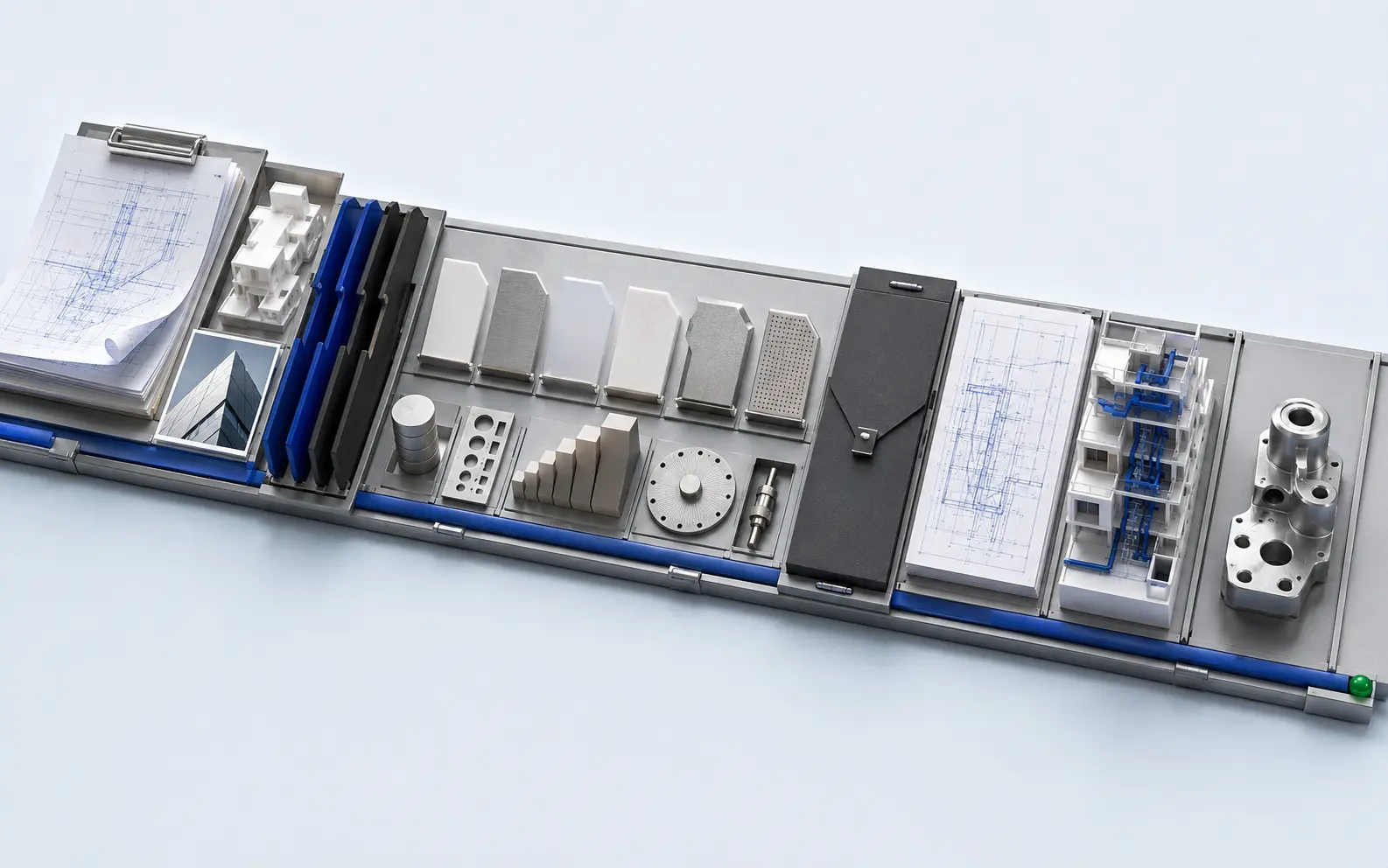 Project brief linking representative source files, delivery requirements and finished CAD, BIM and mechanical outputs