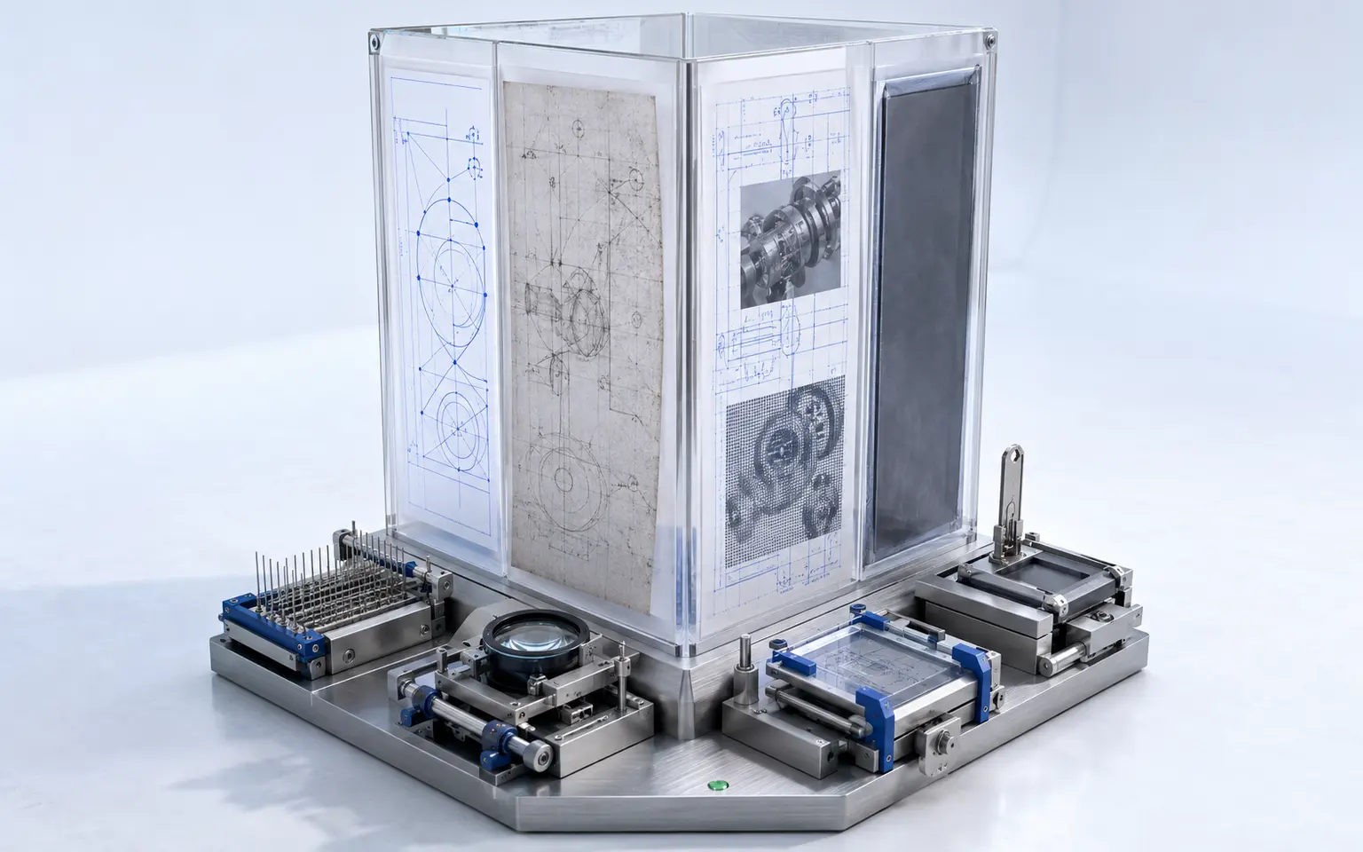 Vector, scanned, hybrid and access-controlled PDF source types presented in a four-sided inspection structure