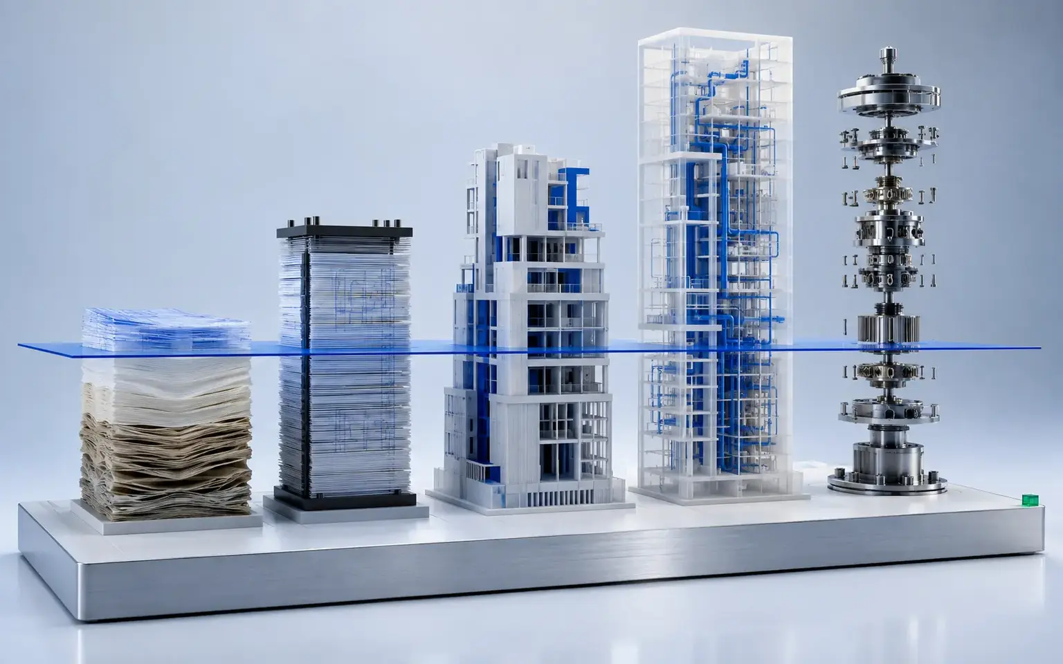 Distinct complexity structures for CAD conversion, AutoCAD drafting, Revit, BIM coordination and SolidWorks modeling