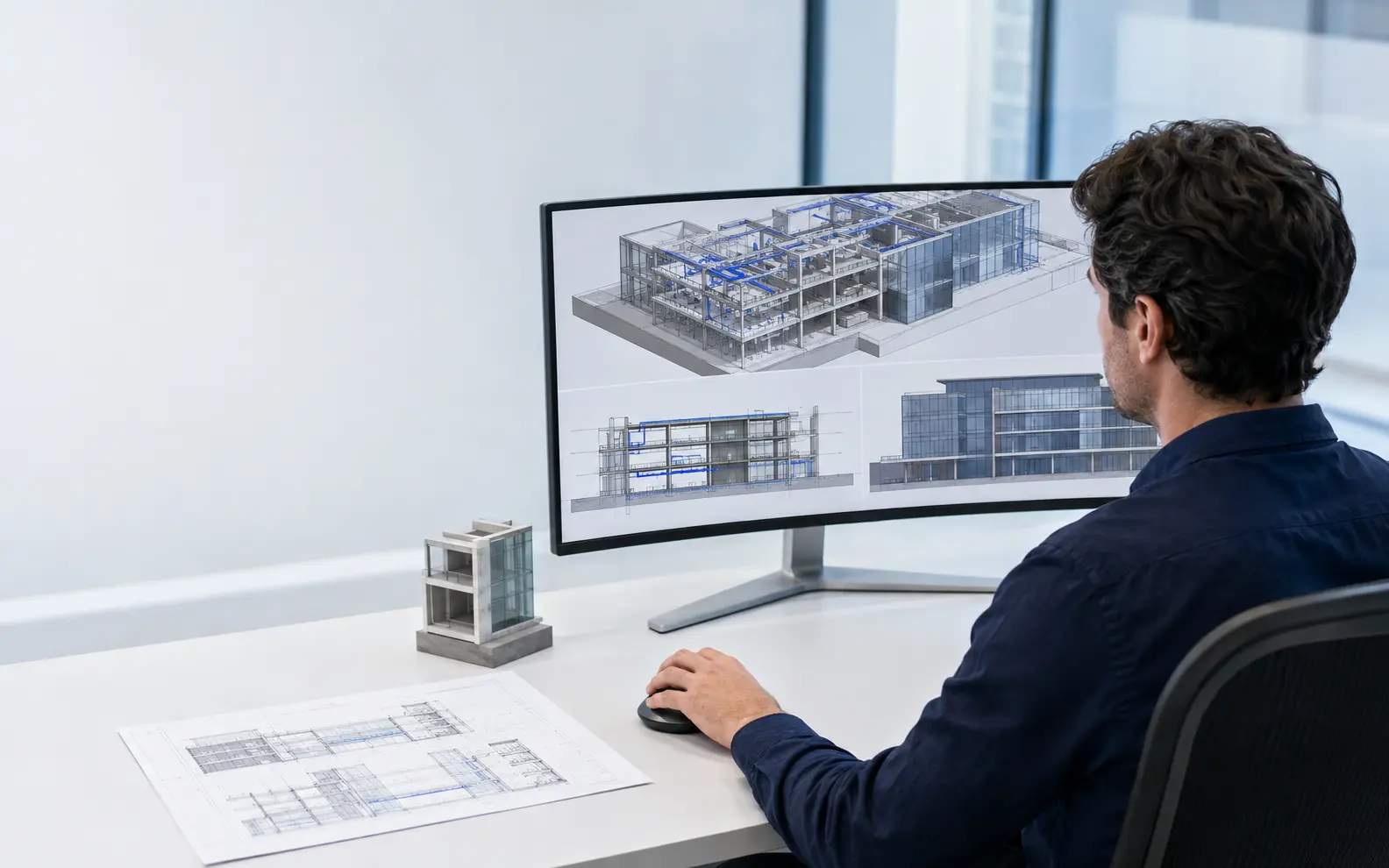Technical production visual for revit modeling services